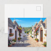 Carte Postale Alberobello Italie (Devant / Derrière)