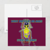 Carte Postale Albert Alien Tee (Devant / Derrière)