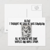 Carte Postale Albert Alien Tee (Devant / Derrière)