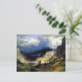 Carte Postale Albert Bierstadt A Storm in the Rocky Mountains (Debout devant)