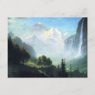 Carte Postale Albert Bierstadt  chute de Staubbach près de Laute