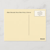 Carte Postale Albert Bierstadt, Kerns River Valley California (Dos)