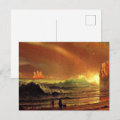 Carte Postale Albert Bierstadt, La Porte d'Or, (Devant / Derrière)