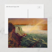 Carte Postale Albert Bierstadt, les chutes du Niagara. (Devant / Derrière)