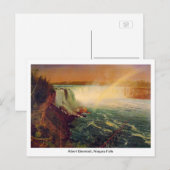 Carte Postale Albert Bierstadt, Niagara Falls. (Devant / Derrière)