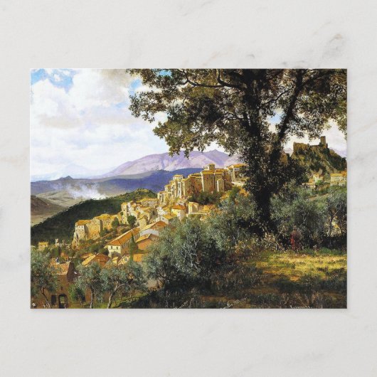 Carte Postale Albert Bierstadt - Olevano (Devant)
