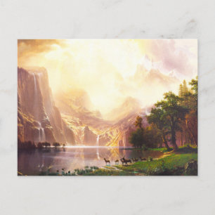 Carte Postale Albert Bierstadt Parmi la Sierra Nevada