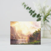 Carte Postale Albert Bierstadt Parmi les montagnes de la Sierra  (Debout devant)