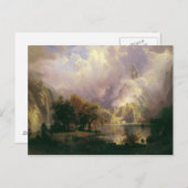 Carte Postale Albert Bierstadt - Paysage des Rocheuses (Devant / Derrière)