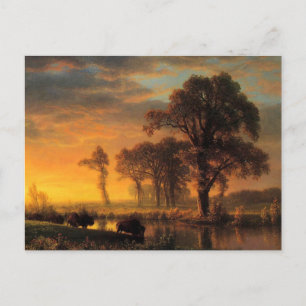 Carte Postale Albert Bierstadt, peinture de l'ouest du Kansas