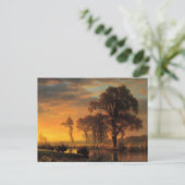 Carte Postale Albert Bierstadt, peinture de l'ouest du Kansas (Debout devant)