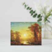 Carte Postale Albert Bierstadt, peinture de Sunrise (Debout devant)