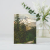 Carte Postale Albert Bierstadt Peinture Neige dans le Haut Pays (Debout devant)