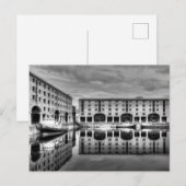 Carte Postale Albert Dock Liverpool Réflexions (Devant / Derrière)