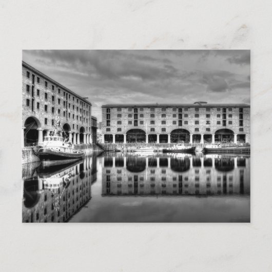 Carte Postale Albert Dock Liverpool Réflexions (Devant)
