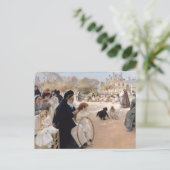 Carte Postale Albert Edelfeel - Jardins du Luxembourg, Paris (Debout devant)