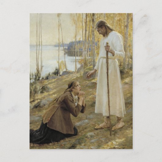 Carte Postale Albert Edelfeue - Christ et Mary Magdalene (Devant)