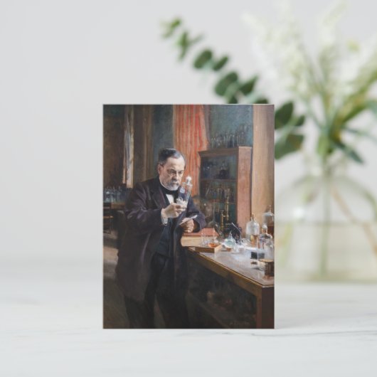 Carte Postale Albert Edelfeue - Portrait de Louis Pasteur (Debout devant)