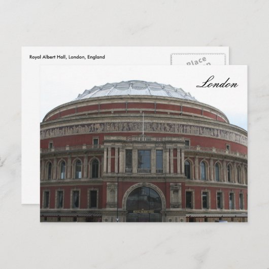 Carte Postale albert hall (Devant / Derrière)