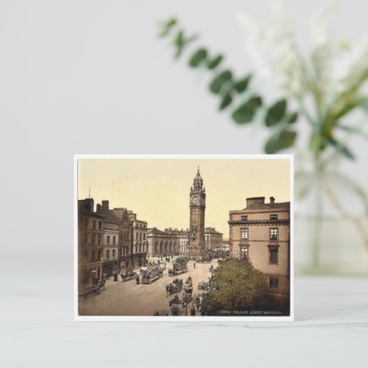 Carte Postale Albert Memorial. Belfast. Co. Antrim, Irlande rare (Debout devant)