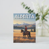Carte Postale Alberta Canada Horseback Riding (Debout devant)