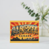 Carte Postale Alberta Canada Vintage (Debout devant)