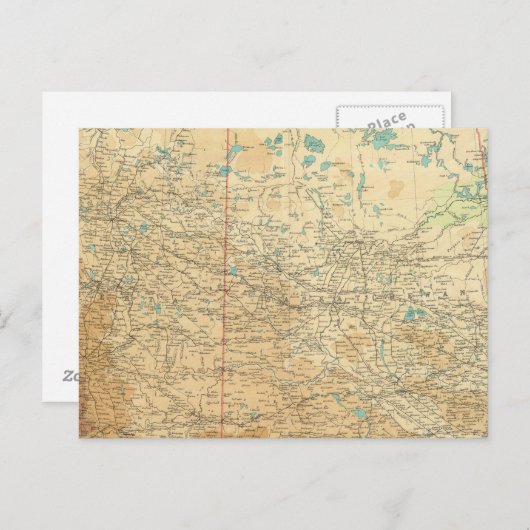 Carte Postale Alberta et Saskatchewan (Devant / Derrière)