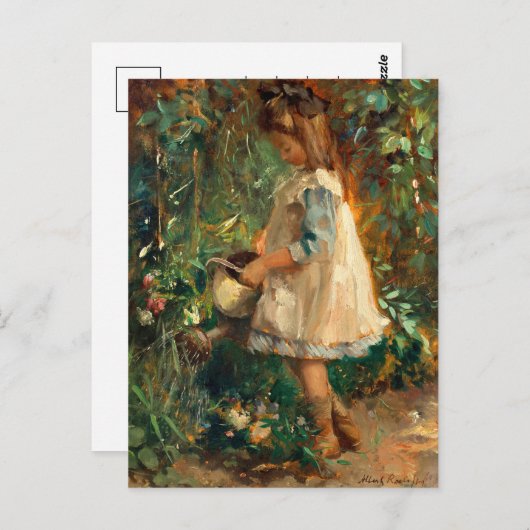 Carte Postale Albertine dans le jardin | Albert Roelofs (Devant / Derrière)