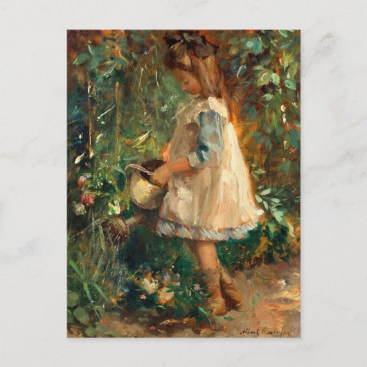 Carte Postale Albertine dans le jardin | Albert Roelofs (Devant)