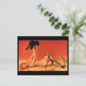 Carte Postale Alberto Vargas Vintage Pin up (Debout devant)