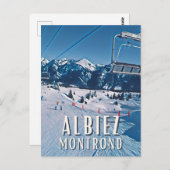 Carte Postale Albiez Montrond Station de ski (Devant / Derrière)