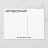 Carte Postale Albin Polasek Museum & Gardens Winter Park FL (Dos)