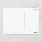 Carte Postale Albino Robin dans Crown Point (Dos)