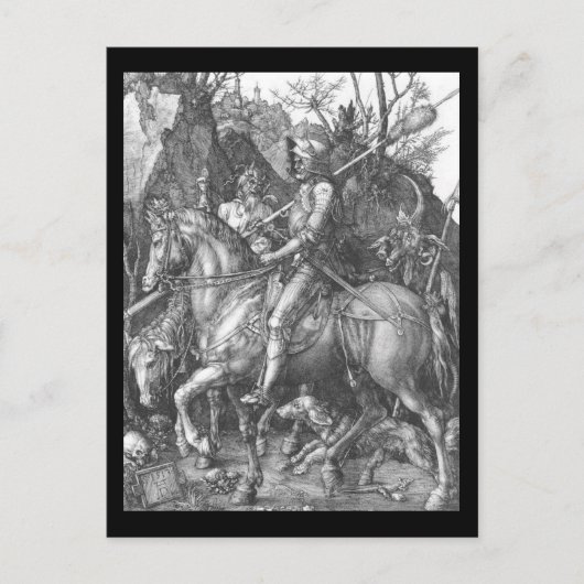 Carte Postale Albrecht Durer Knight Death and the Devil (Devant)