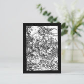 Carte Postale Albrecht Durer Les quatre cavaliers de l'Apocalyps (Debout devant)