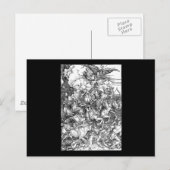 Carte Postale Albrecht Durer Les quatre cavaliers de l'Apocalyps (Devant / Derrière)