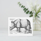 Carte Postale Albrecht Durer - Rhinoceros (Debout devant)