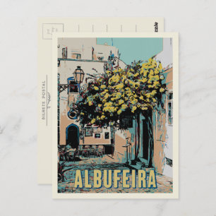 Carte Postale Albufeira Vieille Ville Vue pittoresque, Algarve
