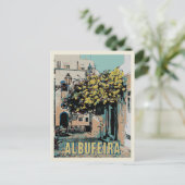 Carte Postale Albufeira Vieille Ville Vue pittoresque, Algarve (Debout devant)