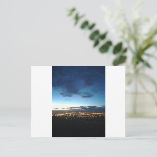 Carte Postale Albuquerque à la tombée de la nuit (Debout devant)