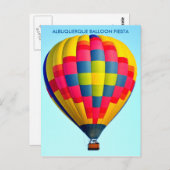 CARTE POSTALE ALBUQUERQUE BALLOON FIESTA POSTCARD (Devant / Derrière)