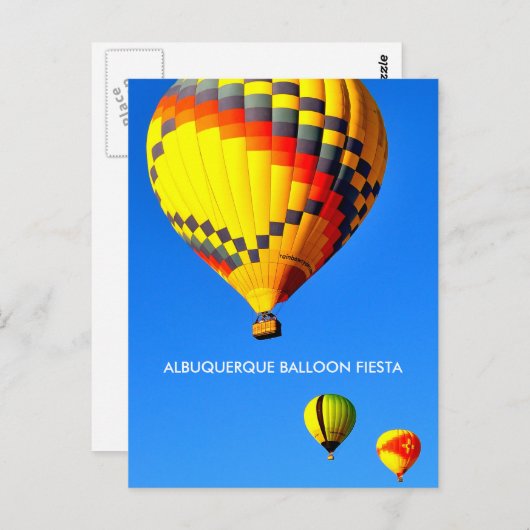CARTE POSTALE ALBUQUERQUE BALLOON FIESTA POSTCARD (Devant / Derrière)
