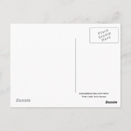CARTE POSTALE ALBUQUERQUE BALLOON FIESTA POSTCARD (Dos)