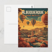 Carte Postale Albuquerque Hot Air Balloon Sunrise (Devant / Derrière)