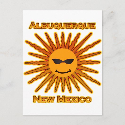 Carte Postale Albuquerque New Mexico USA Sun Logo (Devant)