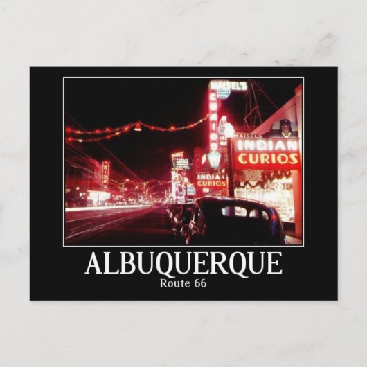 Carte Postale Albuquerque, NM, Rte 66, Vintage (Devant)