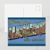 Carte Postale Albuquerque Nouveau-Mexique (Devant / Derrière)