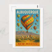 Carte Postale Albuquerque Nouveau-Mexique (Devant / Derrière)