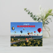 Carte postale Albuquerque Nouveau-Mexique Ballons  (Debout devant)