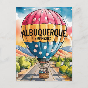 Carte Postale Albuquerque Nouveau-Mexique Ballons à air chaud